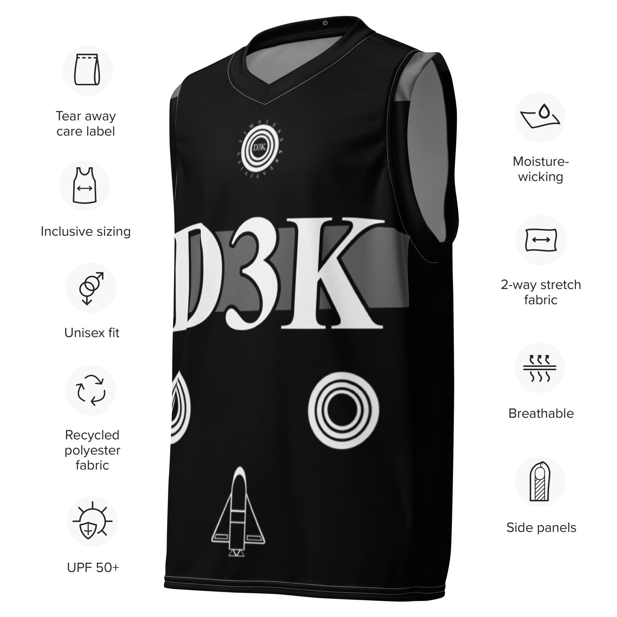 D3K Inspire Jersey Black & White (03)