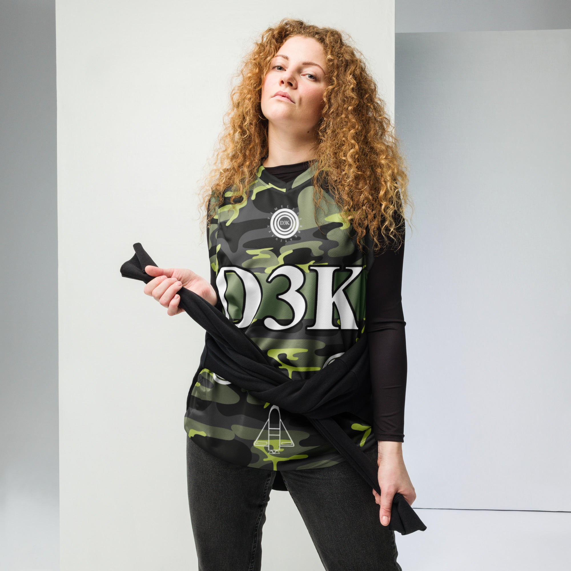 D3K Inspire Jersey Camo Green (03)