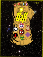 D3K X Infinity Gauntlet T-Shirt