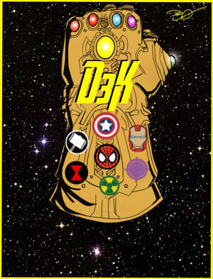 D3K X Infinity Gauntlet T-Shirt