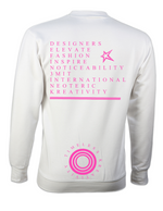 D3K: Season 3 White & Bright Pink Sweatshirt (W)