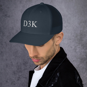 D3K S3 Unisex Trucker Cap (White Text)