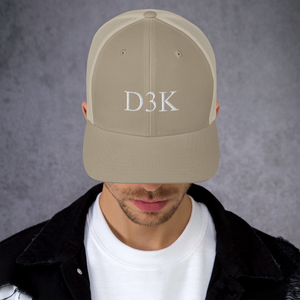 D3K S3 Unisex Trucker Cap (White Text)