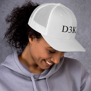 D3K S3 Unisex Trucker Cap (Black Text)