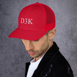 D3K S3 Unisex Trucker Cap (White Text)