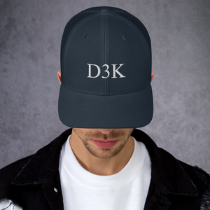 D3K S3 Unisex Trucker Cap (White Text)