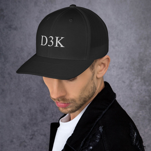 D3K S3 Unisex Trucker Cap (White Text)