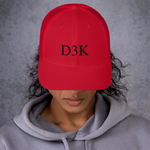 D3K S3 Unisex Trucker Cap (Black Text)