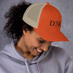 D3K S3 Unisex Trucker Cap (Black Text)