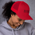 D3K S3 Unisex Trucker Cap (Black Text)