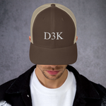 D3K S3 Unisex Trucker Cap (White Text)