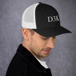 D3K S3 Unisex Trucker Cap (White Text)